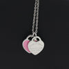 Pink Dual Heart Pendant