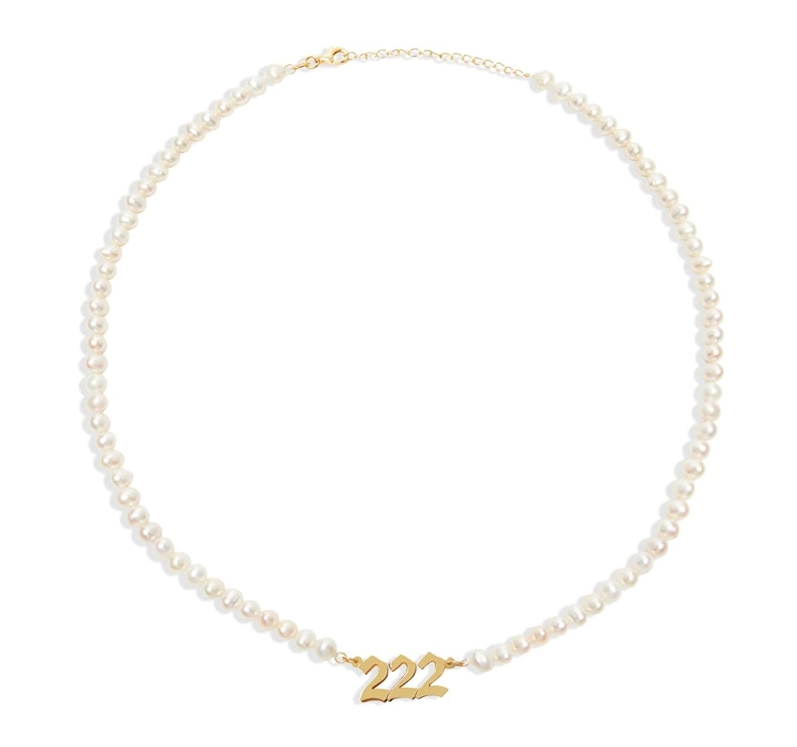 Pearl Angel Number Necklace