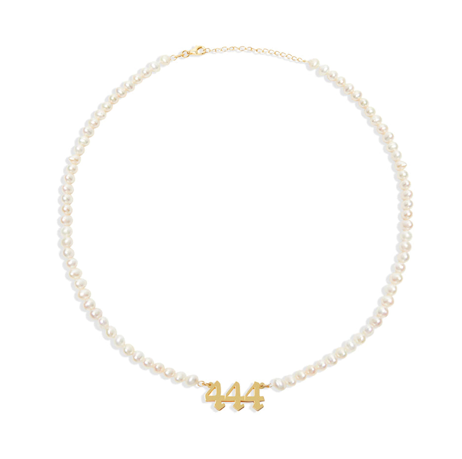 Pearl Angel Number Necklace