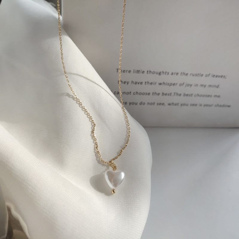 Pearl Heart Necklace