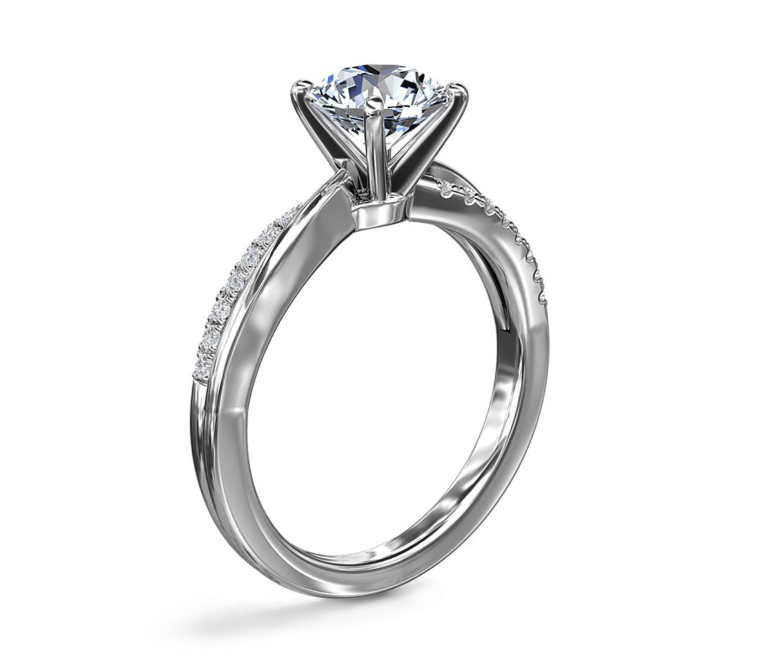 Twist Zirconia Diamond Ring