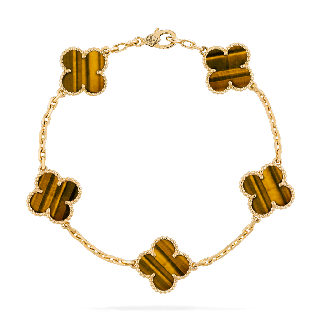 Tiger Eye Clover Bracelet