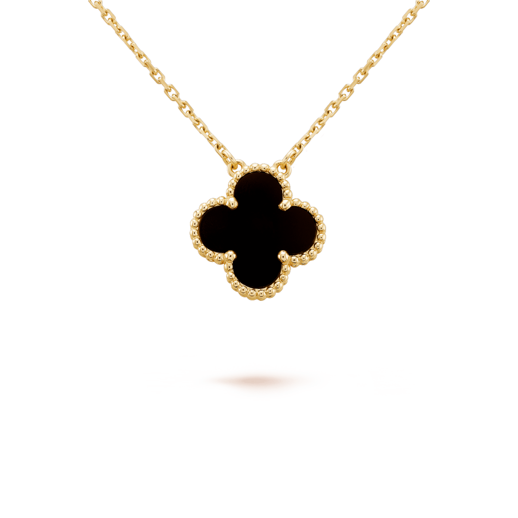 Black Single Clover Pendant