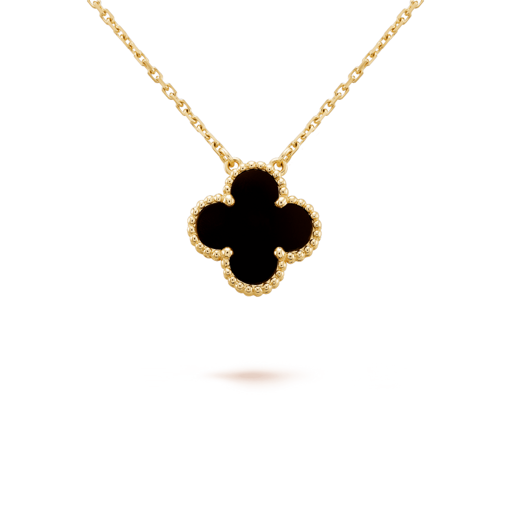 Black Single Clover Pendant