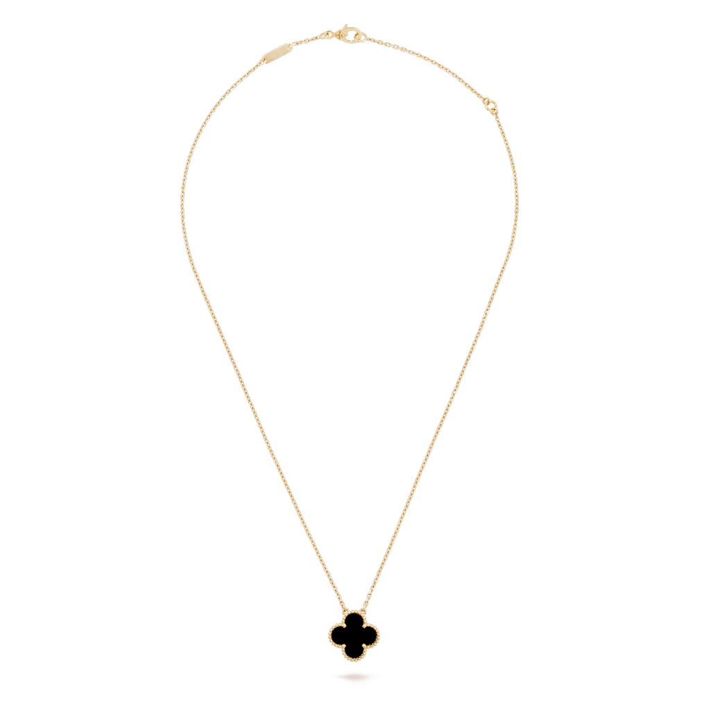 Black Single Clover Pendant