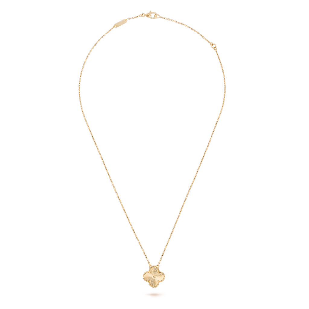 Gold Single Clover Pendant