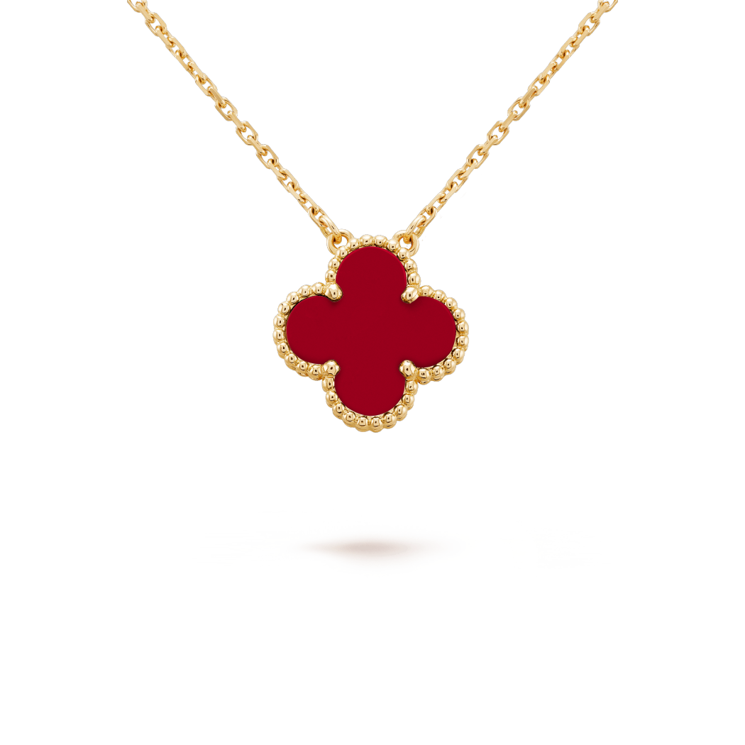 Red Single Clover Pendant