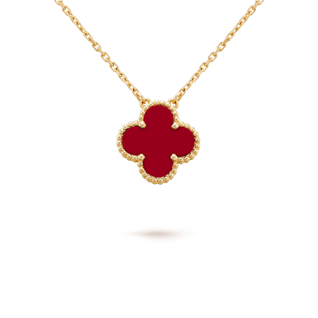 Red Single Clover Pendant