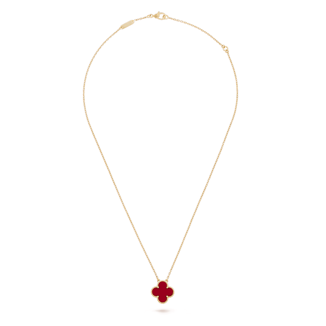 Red Single Clover Pendant