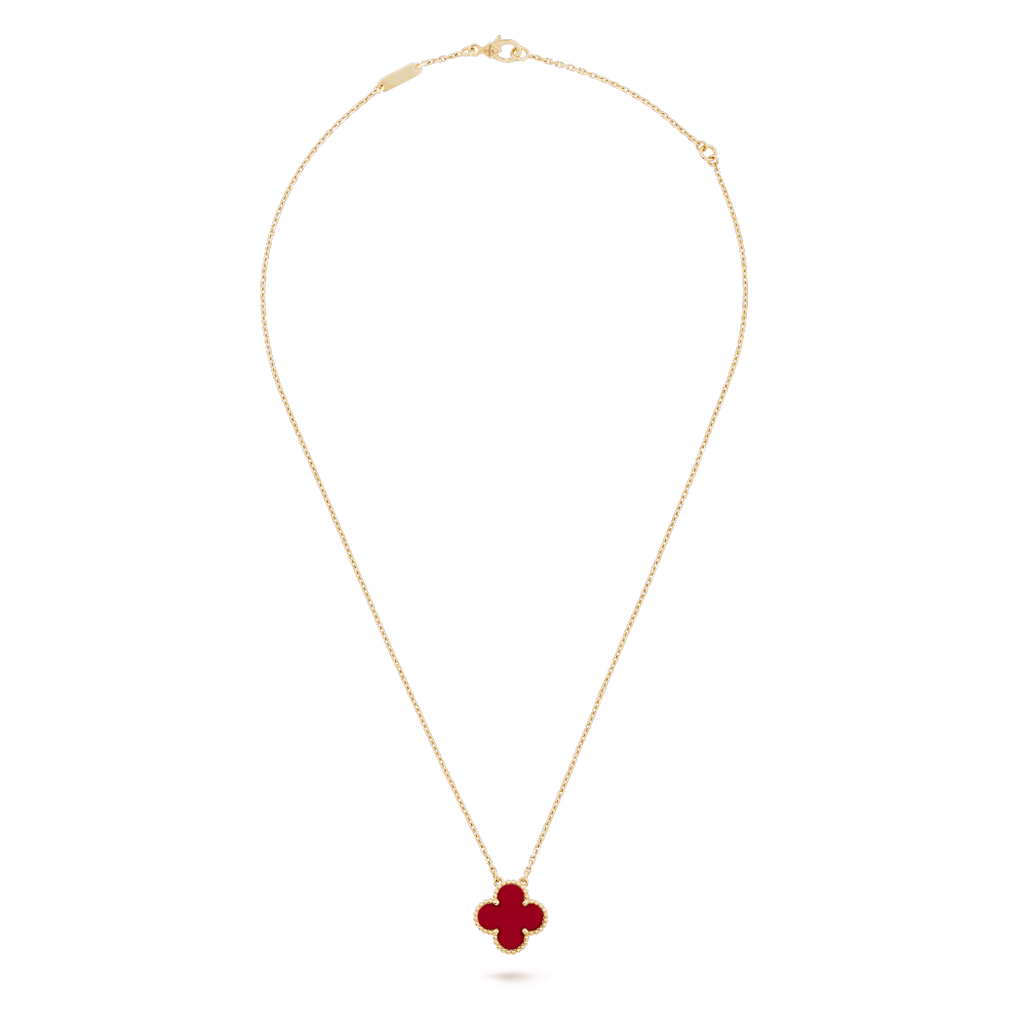 Red Single Clover Pendant