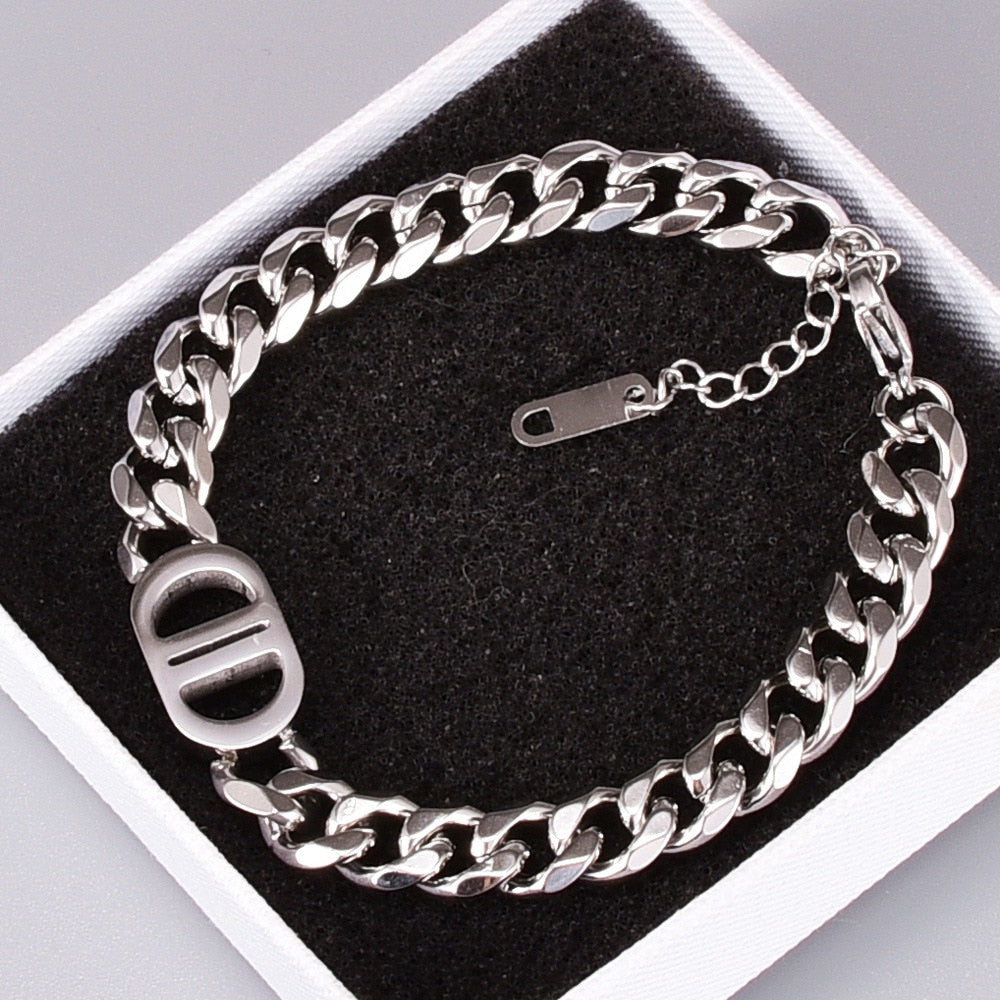 Double D Chain Bracelet