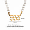 Pearl Angel Number Necklace