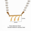 Pearl Angel Number Necklace