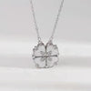 Four Leaf Clover Heart Necklace